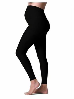 Luxury Tall Maternity Leggings - Jet Black